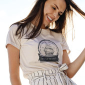 Nautische Zomer Gepersonaliseerde Bootnaam T-shirt