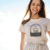 Nautische Zomer Gepersonaliseerde Bootnaam T-shirt