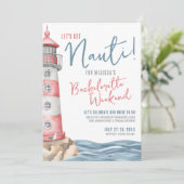 nautische zomer vrijgezellenfeest kaart (Staand voorkant)