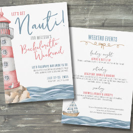 nautische zomer vrijgezellenfeest kaart