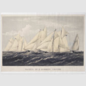  nautische zomerjachten Ephemera Decoupage Tissuepapier (Voorkant)