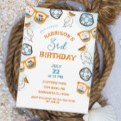 Nautische zonnebril Pool Party Boy Verjaardag Kaart