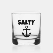 NAUTISCHE ZOUTE WHISKY GLAZEN GLAS (Voorkant)