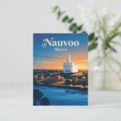 Nauvoo Illinois Briefkaart (Staand voorkant)