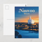 Nauvoo Illinois Briefkaart (Voorkant / Achterkant)