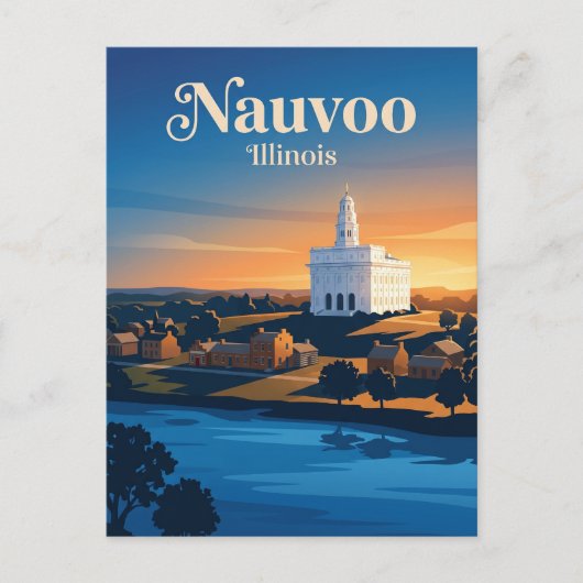 Nauvoo Illinois Briefkaart (Voorkant)
