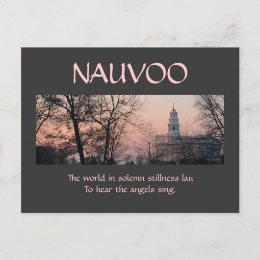 Nauvoo in Solemn Stillness Briefkaart (Voorkant)