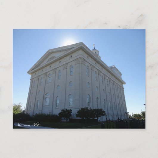Nauvoo LDS Temple Briefkaart (Voorkant)