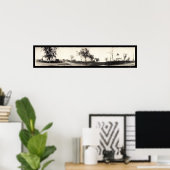 Nauvoo Mormon Houses Foto 1925 Poster (Thuiskantoor)