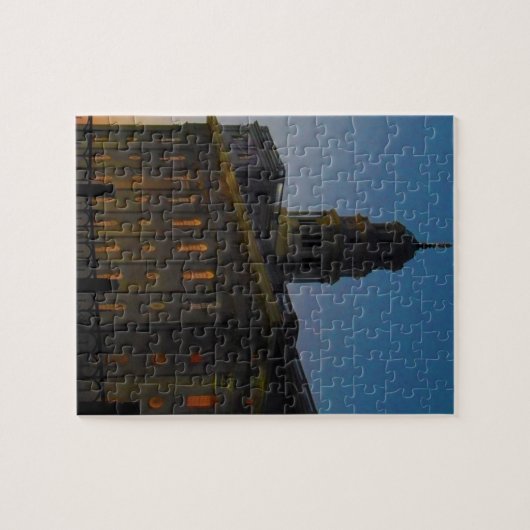 Nauvoo Temple bij zonsondergang Legpuzzel (Horizontaal)