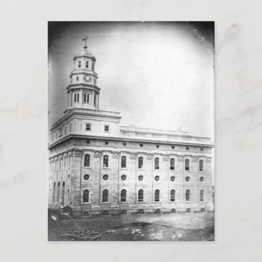 Nauvoo Temple daguerreotype Briefkaart (Voorkant)