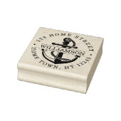 Nauw Circular Anchor Return Address Rubberstempel (Stempel)