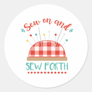 Nauw- en naaibossen ronde sticker