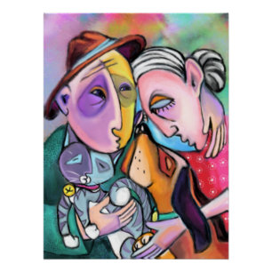 Nauw-gebreide familie Poster