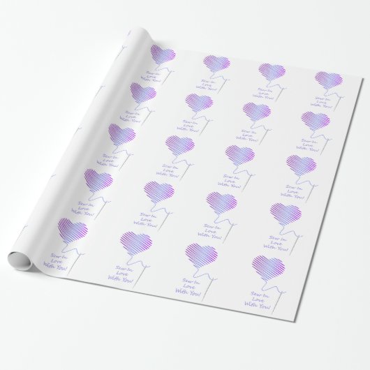 Nauw in liefde met jou cadeaupapier (Uitgerold)