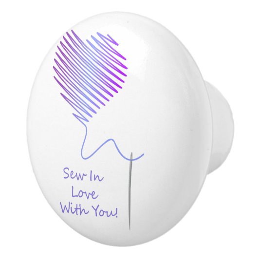 Nauw in liefde met jou keramische knop (Rechts)