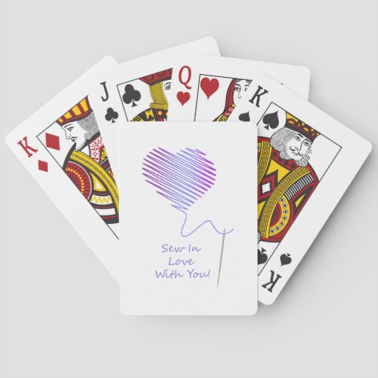 Nauw in liefde met jou pokerkaarten (Achterkant)
