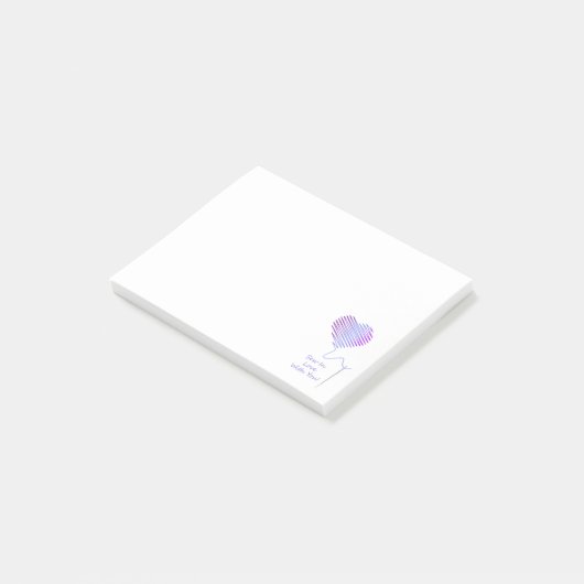 Nauw in liefde met jou post-it® notes (Schuin)