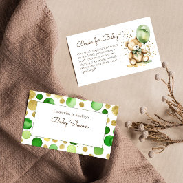 Nauw wachten baby shower boeken voor baby informatiekaartje