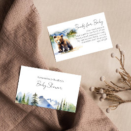 Nauw wachten baby shower boeken voor baby informatiekaartje