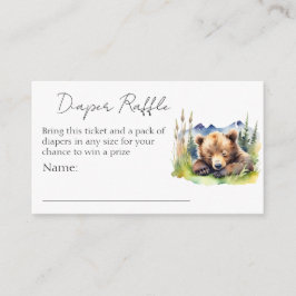 Nauw wachten baby shower luier loterij informatiekaartje