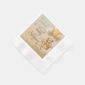 Nauw wachten baby shower papier servet (Hoek)