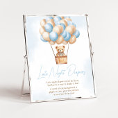 Nauw wachten Blauwe Hete Luchtballon Late Night Lu Poster