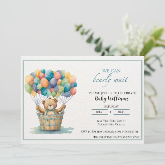 Nauw wachten op genderneutrale uitnodiging voor Ba (Staand voorkant)