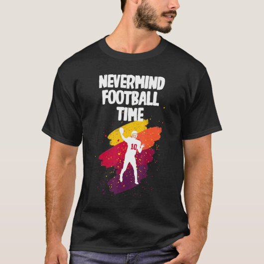 Nauwd zijn Football tijd T-shirt (Voorkant)