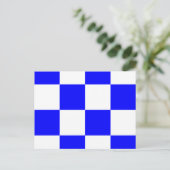 Nauwe alfabet vlag Signaal N Briefkaart (Staand voorkant)