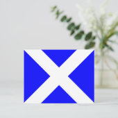 Nauwe alfabet vlag Signaalaanduiding M Briefkaart (Staand voorkant)