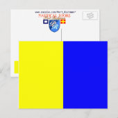 Nauwe alfabet vlag Signal Letter K Briefkaart (Voorkant / Achterkant)