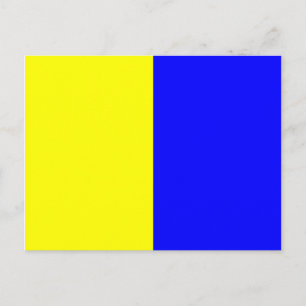 Nauwe alfabet vlag Signal Letter K Briefkaart