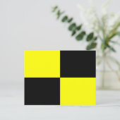 Nauwe alfabet vlag Signal Letter L Briefkaart (Staand voorkant)