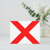 Nauwe alfabet vlag Signal Letter V Briefkaart (Staand voorkant)