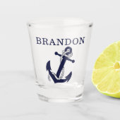 Nauwe ankerbewegingsbalk Kies Jouw naam op maat Shot Glas (Voorkant)