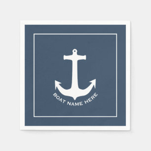 Nauwe ankernaam Napkins Servet