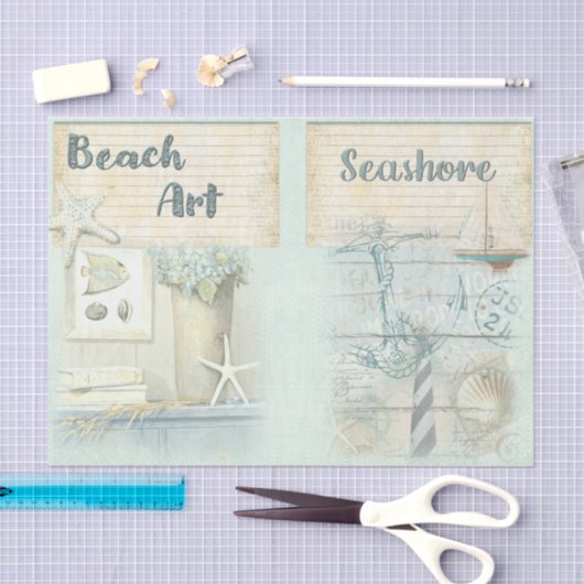 Nauwe Beach Design Series 4 Tissuepapier (Craft)