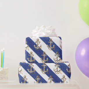 Nauwe bevestiging op Waterverf strepen Cadeaupapier