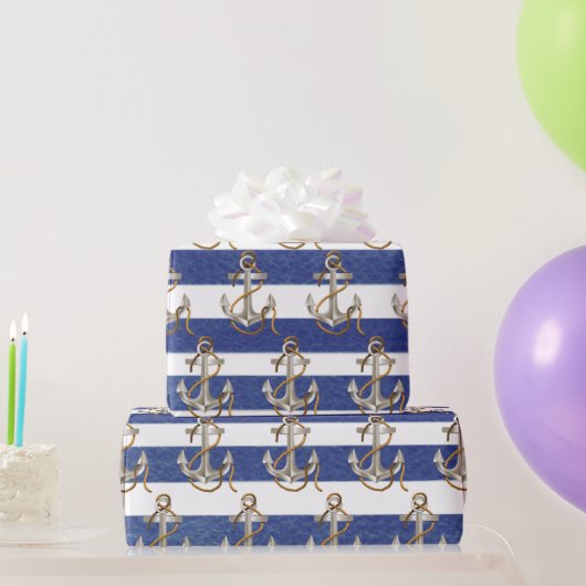 Nauwe bevestiging op Waterverf strepen Cadeaupapier (Feestgeschenken)