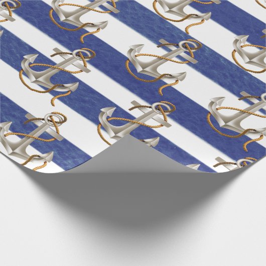 Nauwe bevestiging op Waterverf strepen Cadeaupapier (Hoek)