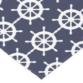 Nauwe blauw- en witte-boothelmtafel korte tafelloper (Hoek)