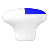 Nauwe-gebarenteken, vlag, letter A, Alfa Keramische Knop (Zijkant)