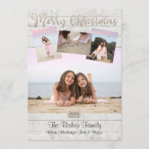 Nauwe kerstkaarten Fotohout achtergrond