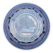 Nauwe mangat deksel schip keramische knop (Voorkant)