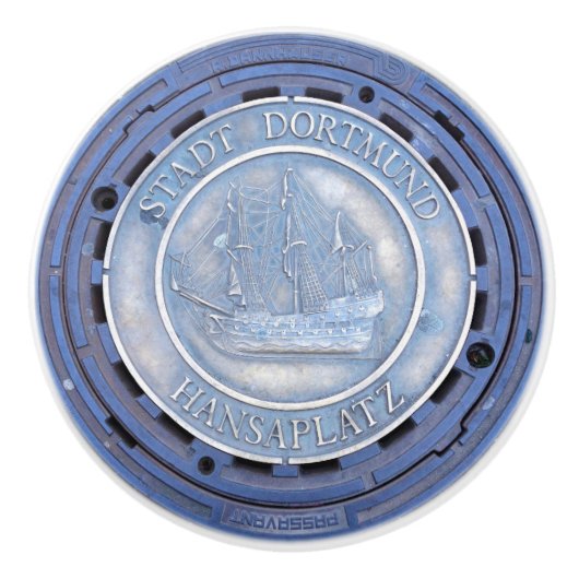 Nauwe mangat deksel schip keramische knop (Voorkant)