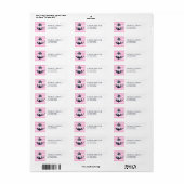 Nauwe monogram monogram retouradres label anker (Full Sheet)
