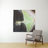 Nauwe opname van een maanvlinder wandkleed (In Situ (horizontaal))