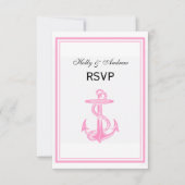 Nauwe roze anker omhuld 2V RSVP (Voorkant)