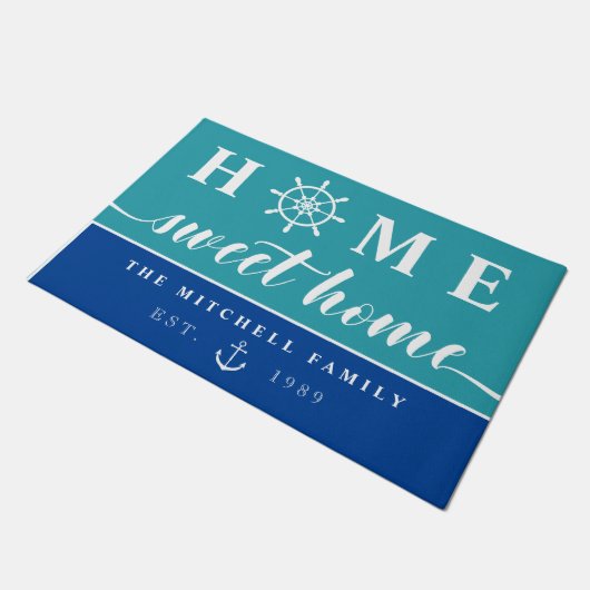 Nauwe startpunt - Zoete startpunt - Naam toevoegen Deurmat (Schuin)